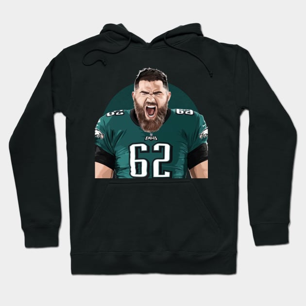 Jason Kelce Chiefs Hoodie by Aldrvnd